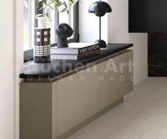 Buffet moderne ombre naturelle – Élégance contemporaine et rangement fonctionnel