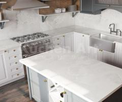 Plan de travail céramique Helena | Délicatesse Onyx blanche